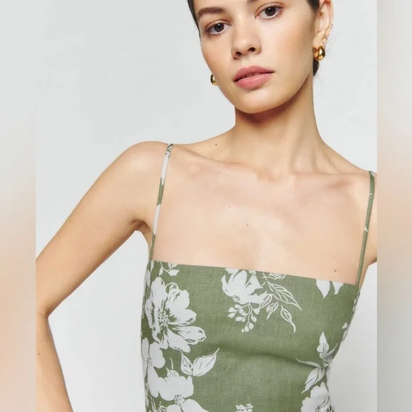 REFORMATION Frankie Linen Dress - Picture 5 of 17